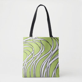 Bolsa Tote Onda submarina verde lima