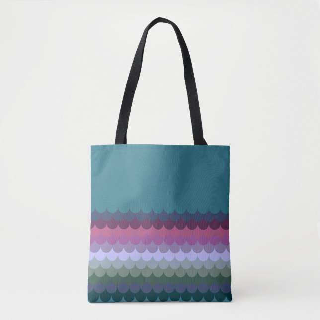 Bolsa Tote Ondas Coloridas (Frente)