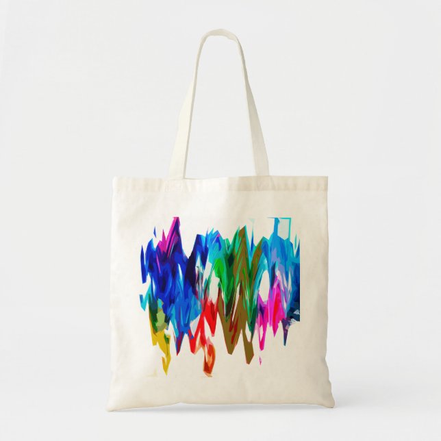 Bolsa Tote Ondas coloridas (Frente)