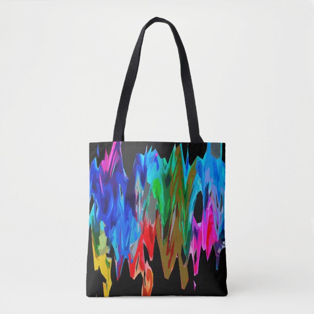 Bolsa Tote Ondas coloridas (Frente)