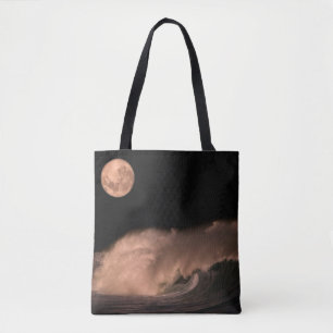 Bolsa Tote Ondas da Tempestade do Pacífico Costa Norte de O