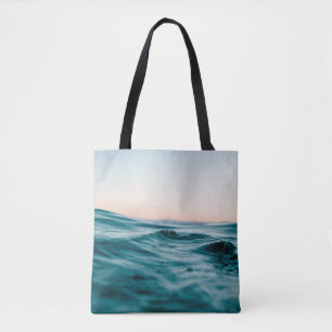 Bolsa Tote Ondas de água oceânica praia mar natureza