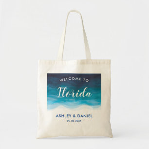 Bolsa Tote Ondas de oceano tropicais que Wedding o saco