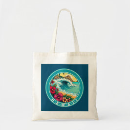 Bolsa Tote Ondas de Praia do Havaí