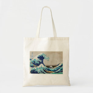 Bolsa Tote Ondas do Oceano Japonês Ondas Aestéticas Praia O