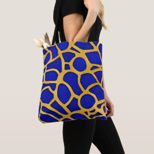 Bolsa Tote Ondas Fracionadas de Capa de abstrato 11