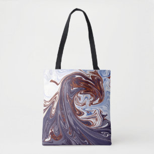Bolsa Tote ondas monstruosas  Melhor pintura abstrato