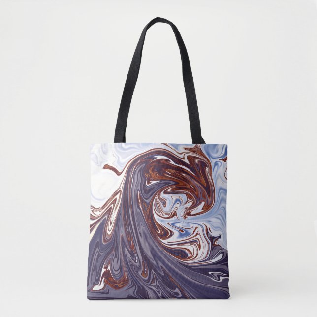 Bolsa Tote ondas monstruosas | Melhor pintura de abstrato (Frente)