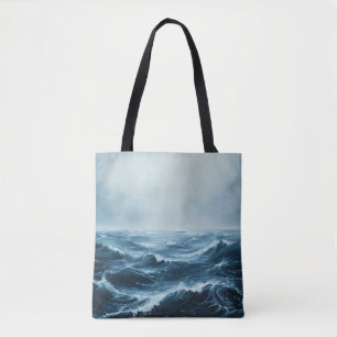 Bolsa Tote Ondas Oceânicas em Massa