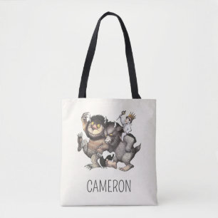 Bolsa Tote Onde as coisas selvagens   Adicione seu nome