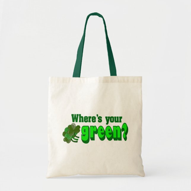 Bolsa Tote Onde está o seu Saco Verde (Frente)