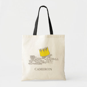 Bolsa Tote Onde Vivem os Monstros   Coroa   Adicione Seu Nome