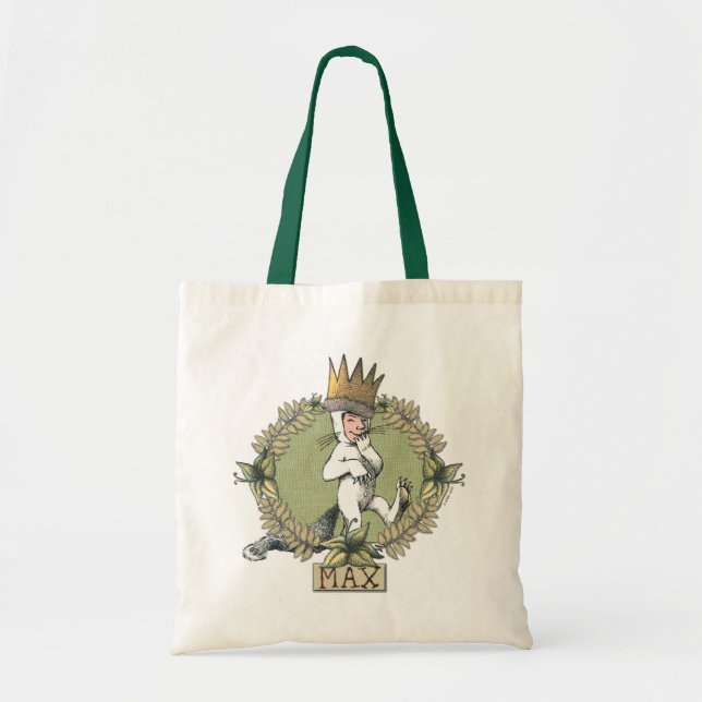 Bolsa Tote Onde Vivem os Monstros | Crachá do Max (Frente)