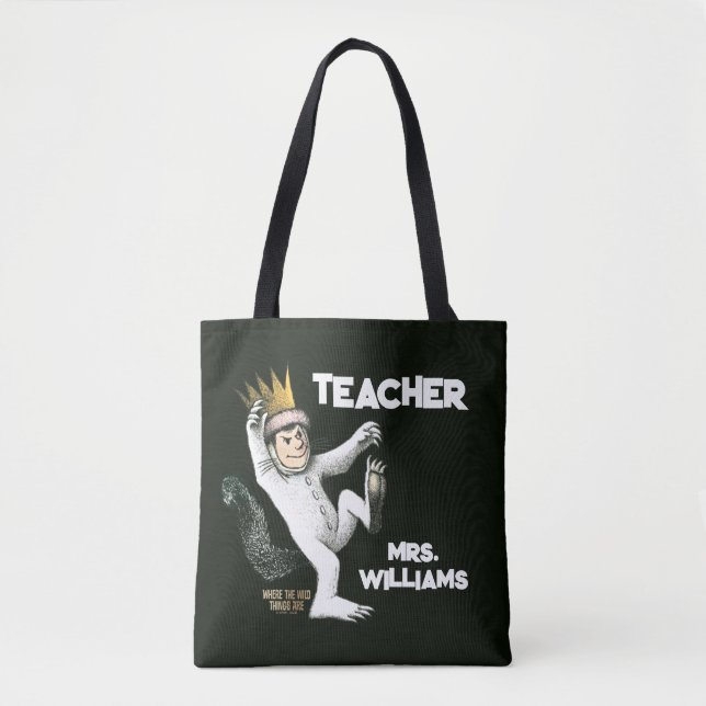 Bolsa Tote Onde Vivem os Monstros Professor (Frente)