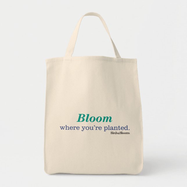Bolsa Tote Onde você é plantado (Frente)
