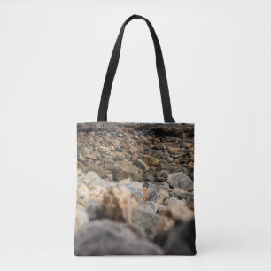 Bolsa Tote Ondina Shoreline: Rugged Coastal Stone Landscape