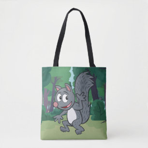 Bolsa Tote Ondulação cinzenta do esquilo do rick da guard
