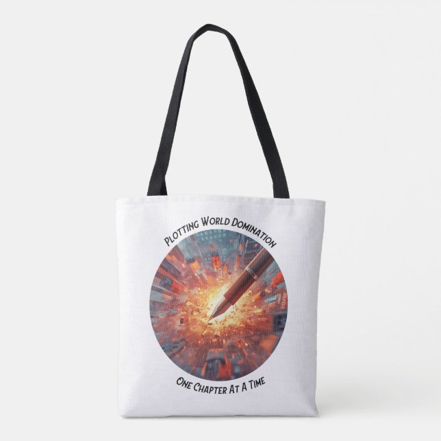 Bolsa Tote One Chapter At A Time Totebag (Verso)