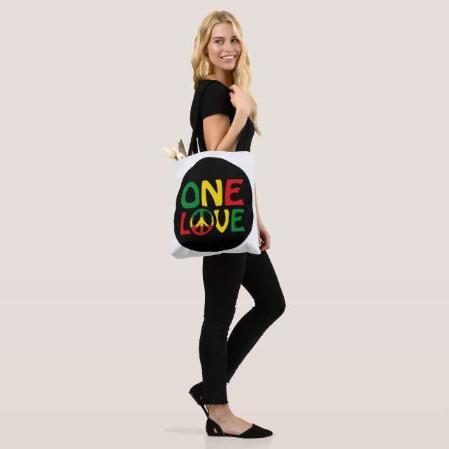 Bolsa Tote One Love, Reggae design (No(a) Modelo)