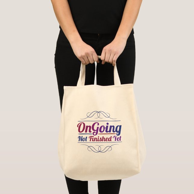 Bolsa Tote Ongoing Tote Bag Reusable Shopping & Coffee Tote (Frente (produto))