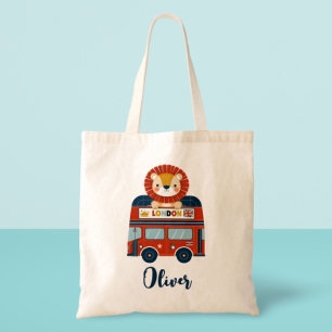 Bolsa Tote Ônibus de Londres & Leãozinho Fofo