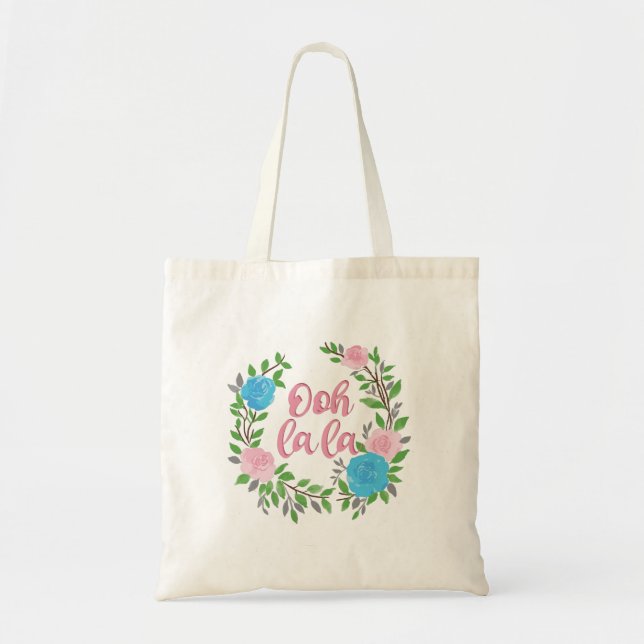 Bolsa Tote Ooh La La - Frases Francesas (Frente)