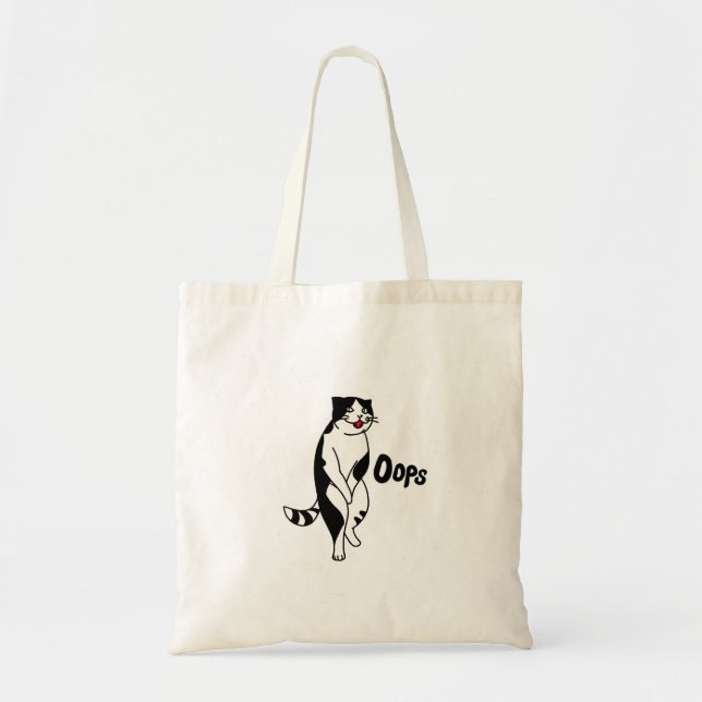 Bolsa Tote Oops cat (Frente)