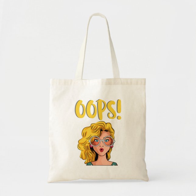 Bolsa Tote Oops Mulher Funky Tote Bag (Frente)