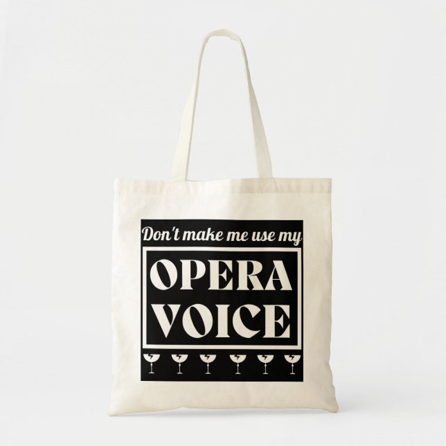 Bolsa Tote Opera Voice Opera Singer (Frente)