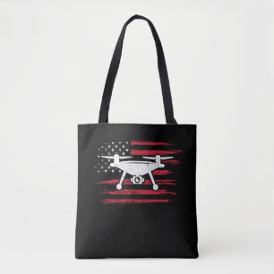 Bolsa Tote Operador de Drone de Bandeira Americano
