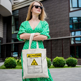 Bolsa Tote Operador de Rádio de Precaução de Ham Shack Funny