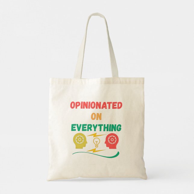 Bolsa Tote Opinionado sobre tudo (Verso)