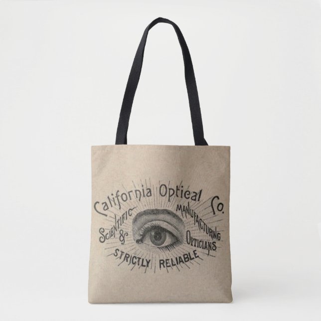 Bolsa Tote Óptica de propaganda antiga (Frente)
