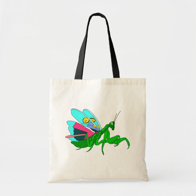 Bolsa Tote Oração Colorida Mantis (Frente)