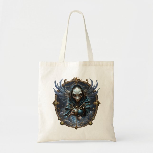 Bolsa Tote Oráculo Celestial – Guardião Entre as Estrelas.  (Frente)