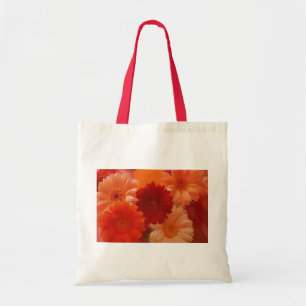 Bolsa Tote Orange Gerbera Daisy Flowers Art Tote Bags