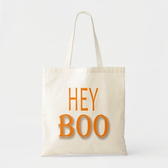 Bolsa Tote Orange Hello Boo Tote Bag (Frente)
