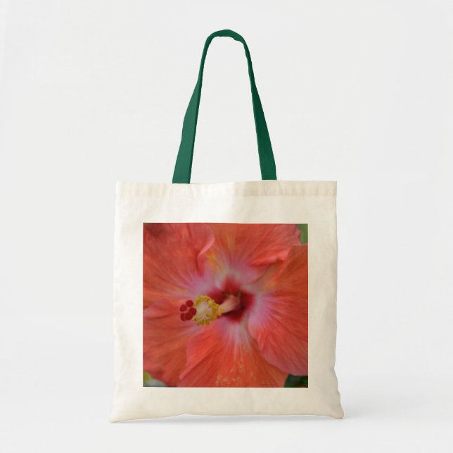 Bolsa Tote Orange Hibiscus Bag (Frente)