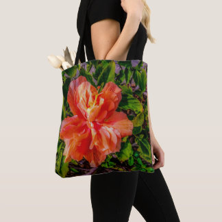 Bolsa Tote Orange Hibiscus Beauty