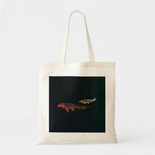 Bolsa Tote Orange Koi e Dourado Koi