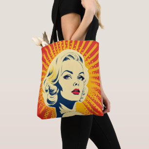 Bolsa Tote Orange Pop Art Blonde