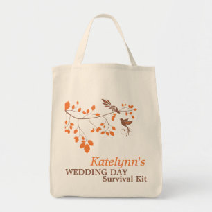 Bolsa Tote Orange Romance Wedance Survival Kit Bag