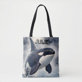 Bolsa Tote Orca Ondas tempestuosas, Personalizado
