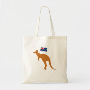 Bolsa Tote orçamento da bandeira kangaroo austrália