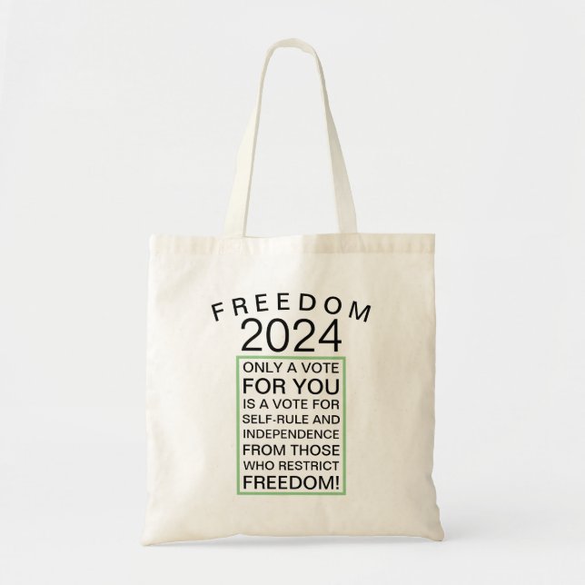 Bolsa Tote Orçamento da Liberdade para 2024 (Frente)