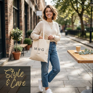 Bolsa Tote Orçamento de Amor com Monograma Personalizado e Da