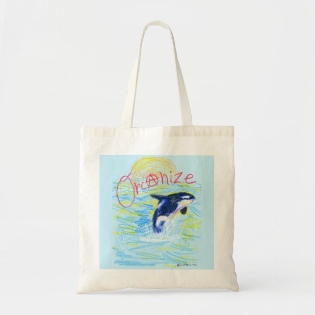Bolsa Tote "Orcanize!" Anarquista Orca Tote Bag (Frente)