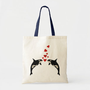 Bolsa Tote Orcas no amor