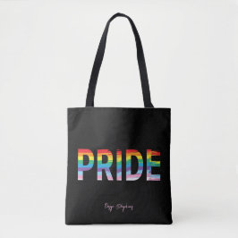 Bolsa Tote ORDENAR Sinalizador LGBTQIA Arco-Íris, Orgulho Leg
