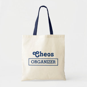 Bolsa Tote Organizador de caos Design de Tipografia Divertida